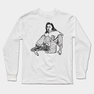 lou sanders - banana feet Long Sleeve T-Shirt